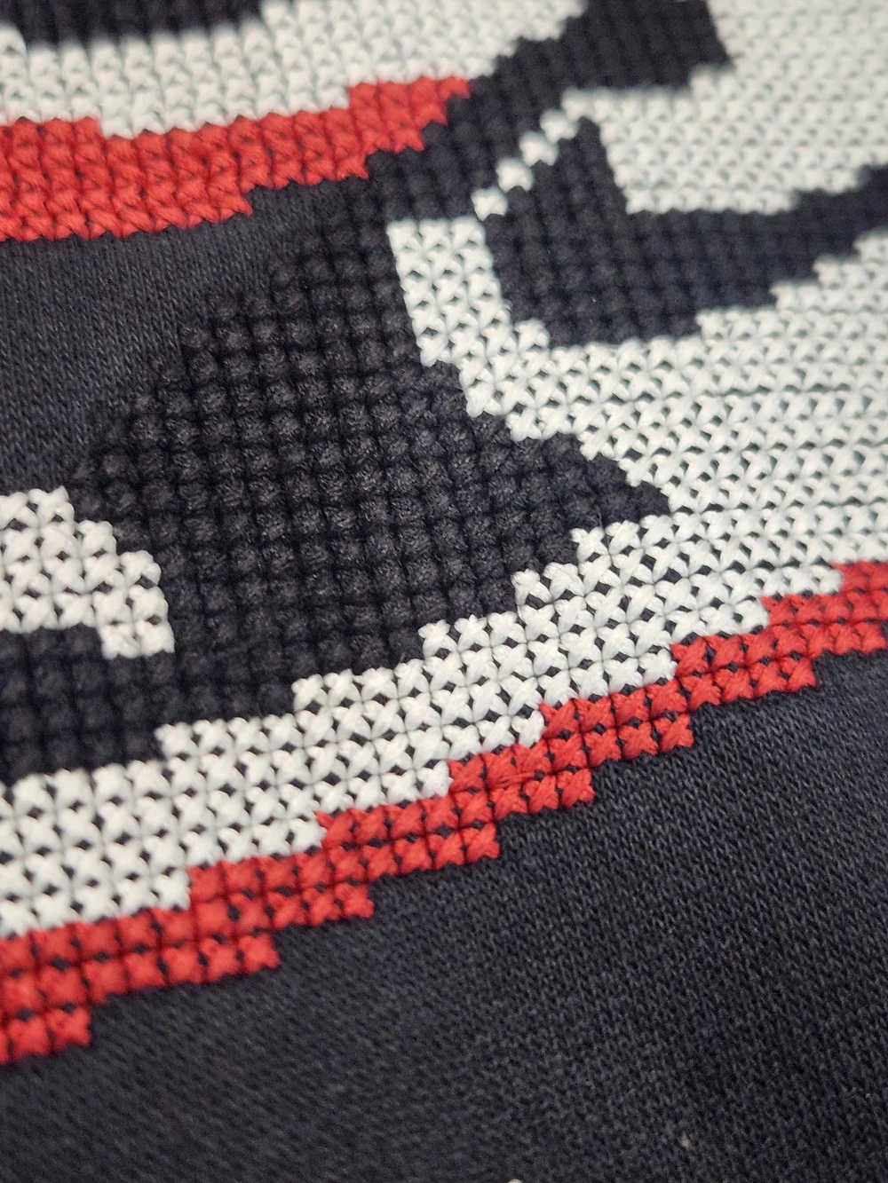 Jordan Black Hoodie with Red and White Sneaker Graphic